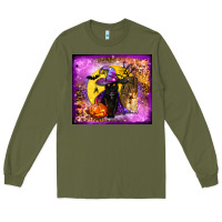 Army Green witchy cat tumbler Long Sleeve Tee - BundleAndBundleShop