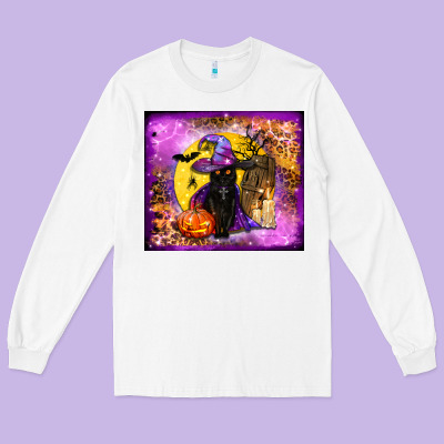 Witchy Cat Tumbler Long Sleeve Tee Designed By Bundleandbundleshop