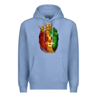 Colony Blue Juneteenth Lion King Premium Hoodie - LillyAllenDesigns