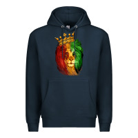 Navy Juneteenth Lion King Premium Hoodie - LillyAllenDesigns