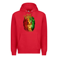 Red Juneteenth Lion King Premium Hoodie - LillyAllenDesigns