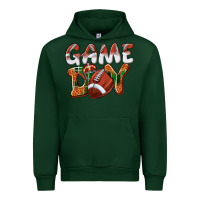 Forest Green Game day leopard Football Urban Hoodie - NancyCooperArtShop