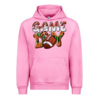 Fuchsia Pink Game day leopard Football Urban Hoodie - NancyCooperArtShop
