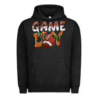 Pigment Black Game day leopard Football Urban Hoodie - NancyCooperArtShop