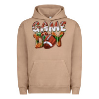 Pigment Burro Game day leopard Football Urban Hoodie - NancyCooperArtShop