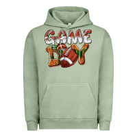 Pigment Oil Green Game day leopard Football Urban Hoodie - NancyCooperArtShop