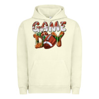 Pigment Pistachio Game day leopard Football Urban Hoodie - NancyCooperArtShop