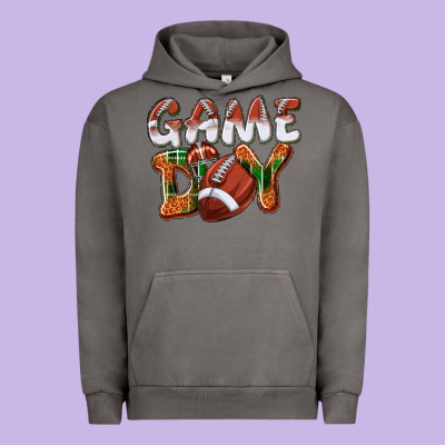 Game Day Leopard Football Urban Hoodie Designed By Nancycooperartshop