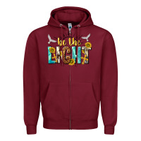 Burgundy be the light Zipper Hoodie - NancyCooperArtShop