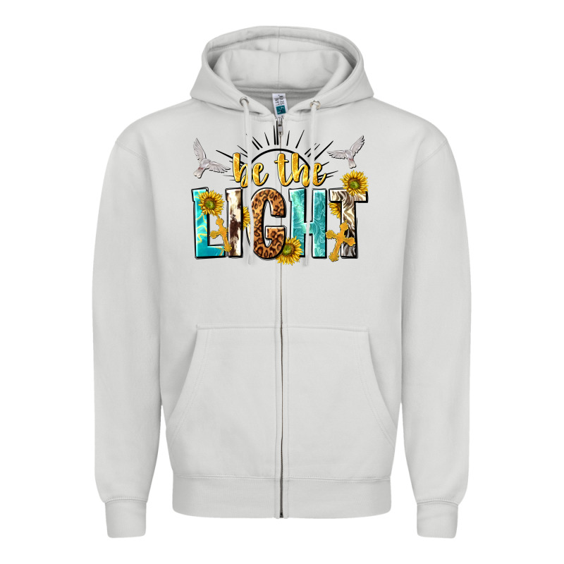 Be The Light Zipper Hoodie by NancyCooperArtShop | Teevron