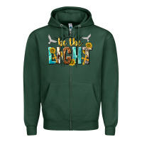 Sports Green be the light Zipper Hoodie - NancyCooperArtShop
