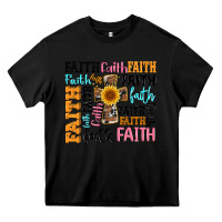 Black faith cross Heavy Core Tee - Artiststas