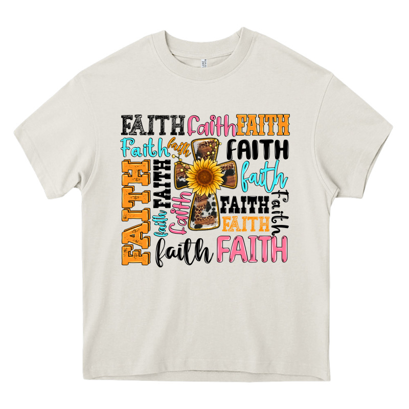 Faith Cross Heavy Core Tee by Artiststas | Teevron