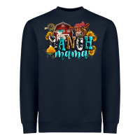Navy ranch mama Heavyweight Sweatshirt - Zillion Design Studio