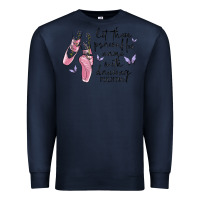 Navy let them praise his name with dancing Premium Sweatshirt - MaliasSmallBusiness
