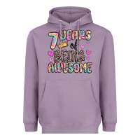 Lavender 7 years of being awesome Heavyweight Hoodie - MaliasSmallBusiness
