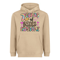 Mushroom 7 years of being awesome Heavyweight Hoodie - MaliasSmallBusiness