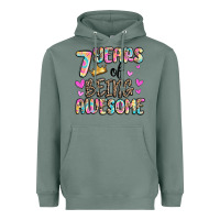 Sage 7 years of being awesome Heavyweight Hoodie - MaliasSmallBusiness