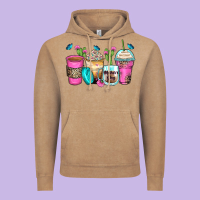 Mother's Day Coffee Cups Vintage Hoodie Designed By Zillion Design Studio