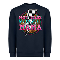 Navy hot mess express mama Heavyweight Sweatshirt - Zillion Design Studio