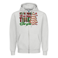 Dove Grey it's the most wonderful time of the year christmas tree cake Zipper Hoodie - Jasminsmagicworld