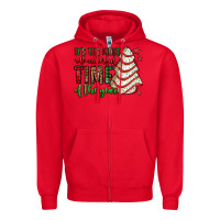 Red it's the most wonderful time of the year christmas tree cake Zipper Hoodie - Jasminsmagicworld