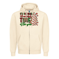 Sandshell it's the most wonderful time of the year christmas tree cake Zipper Hoodie - Jasminsmagicworld