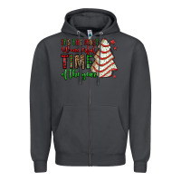 Smoke it's the most wonderful time of the year christmas tree cake Zipper Hoodie - Jasminsmagicworld