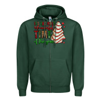 Sports Green it's the most wonderful time of the year christmas tree cake Zipper Hoodie - Jasminsmagicworld