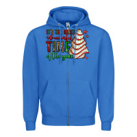 True Royal it's the most wonderful time of the year christmas tree cake Zipper Hoodie - Jasminsmagicworld