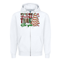 White it's the most wonderful time of the year christmas tree cake Zipper Hoodie - Jasminsmagicworld