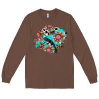 Chestnut race sunflower patches Long Sleeve Tee - AdoDesignShop
