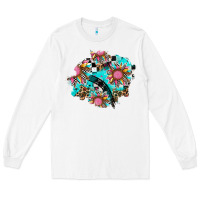 White race sunflower patches Long Sleeve Tee - AdoDesignShop
