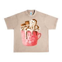 French Oak hotcocoa with snowman  fa element Urban Heavy Tee - FaDigitalArtStudio