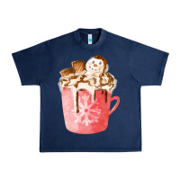 Navy hotcocoa with snowman  fa element Urban Heavy Tee - FaDigitalArtStudio