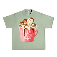 Oil Green hotcocoa with snowman  fa element Urban Heavy Tee - FaDigitalArtStudio