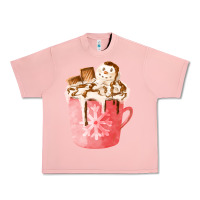 Salmon hotcocoa with snowman  fa element Urban Heavy Tee - FaDigitalArtStudio