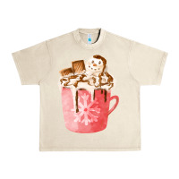 Sandshell hotcocoa with snowman  fa element Urban Heavy Tee - FaDigitalArtStudio