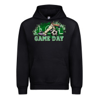 Black Game day Soccer Urban Hoodie - NancyCooperArtShop