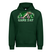 Forest Green Game day Soccer Urban Hoodie - NancyCooperArtShop