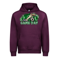 Mauve Wine Game day Soccer Urban Hoodie - NancyCooperArtShop
