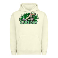 Pigment Pistachio Game day Soccer Urban Hoodie - NancyCooperArtShop