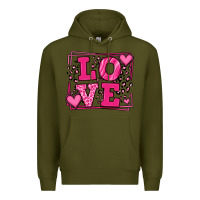 Love Leopard Frame Premium Hoodie | Teevron