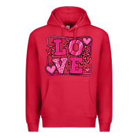 Cardinal Love leopard frame Premium Hoodie - LillyAllenDesigns