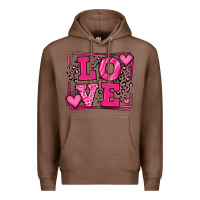 Chestnut Love leopard frame Premium Hoodie - LillyAllenDesigns