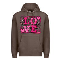 Coffee Love leopard frame Premium Hoodie - LillyAllenDesigns