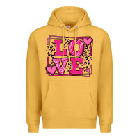 Mustard Love leopard frame Premium Hoodie - LillyAllenDesigns
