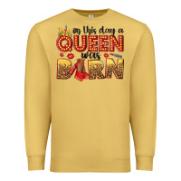 Antique Gold on this day a queen was born Premium Sweatshirt - NancyCooperArtShop