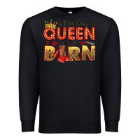 Black on this day a queen was born Premium Sweatshirt - NancyCooperArtShop
