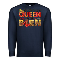 Navy on this day a queen was born Premium Sweatshirt - NancyCooperArtShop